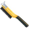 Allway Allway Tools SB411 Grip Carbon Steel Wire Brushes With Scraper; 4 x 11 5304035